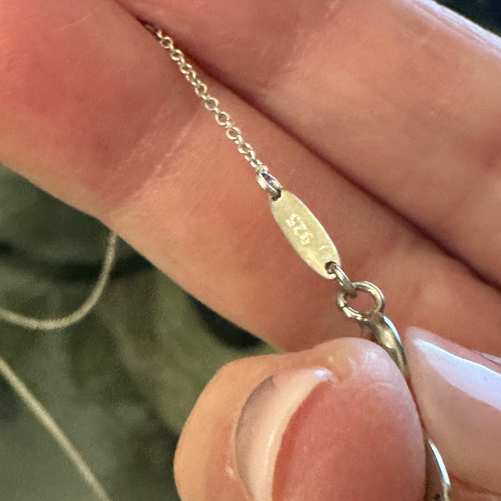 Authentic Tiffany & Co Peretti Infinity Cross Pendant Necklace W Box $725 - Picture 9 of 16